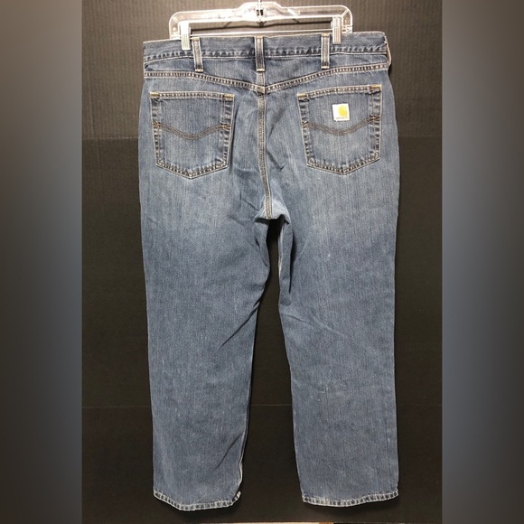 🪺Carhartt Distressed Relaxed Fit Blue Denim Jeans - Picture 10 of 13